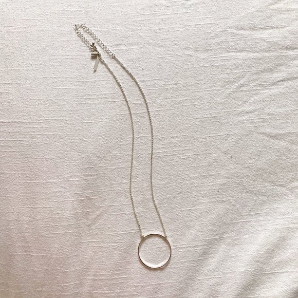 Lele Sadoughi Jewelry - New | Lele Sadoughi | Silver Circle Necklace